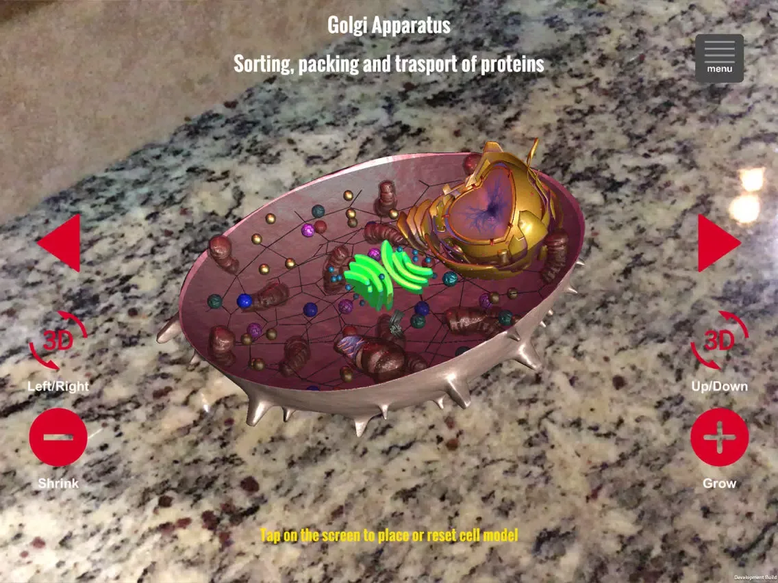 Ảnh chụp màn hình của Cell Biology Tutor AR iPad 