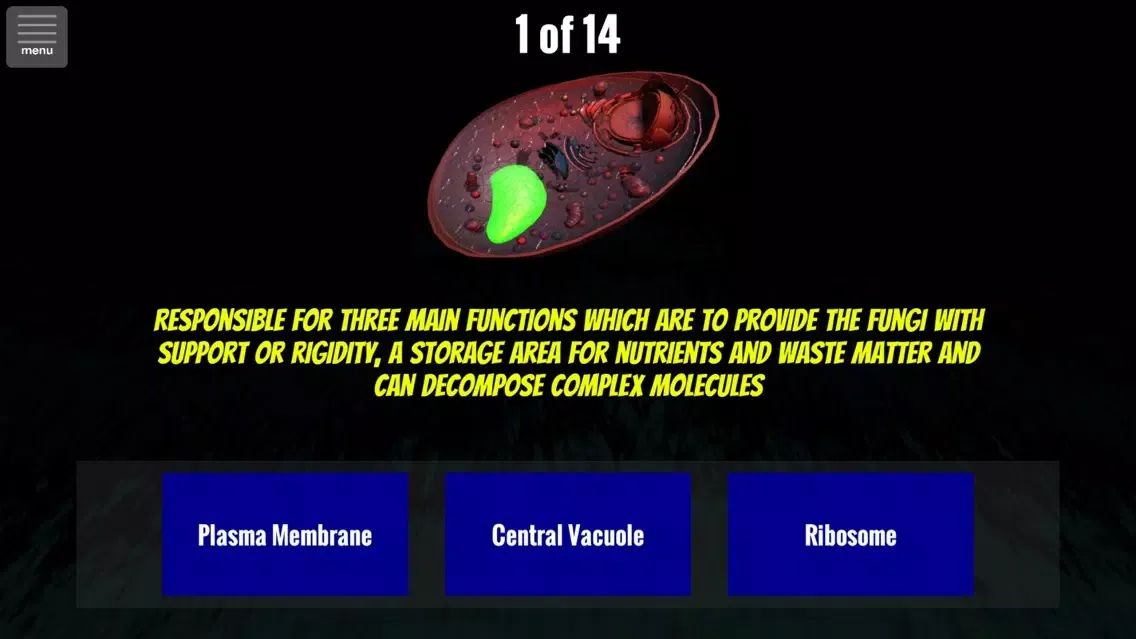 Ảnh chụp màn hình của Cell Biology Tutor AR