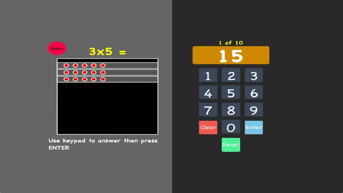 Multiplication Array Tutor Screenshots