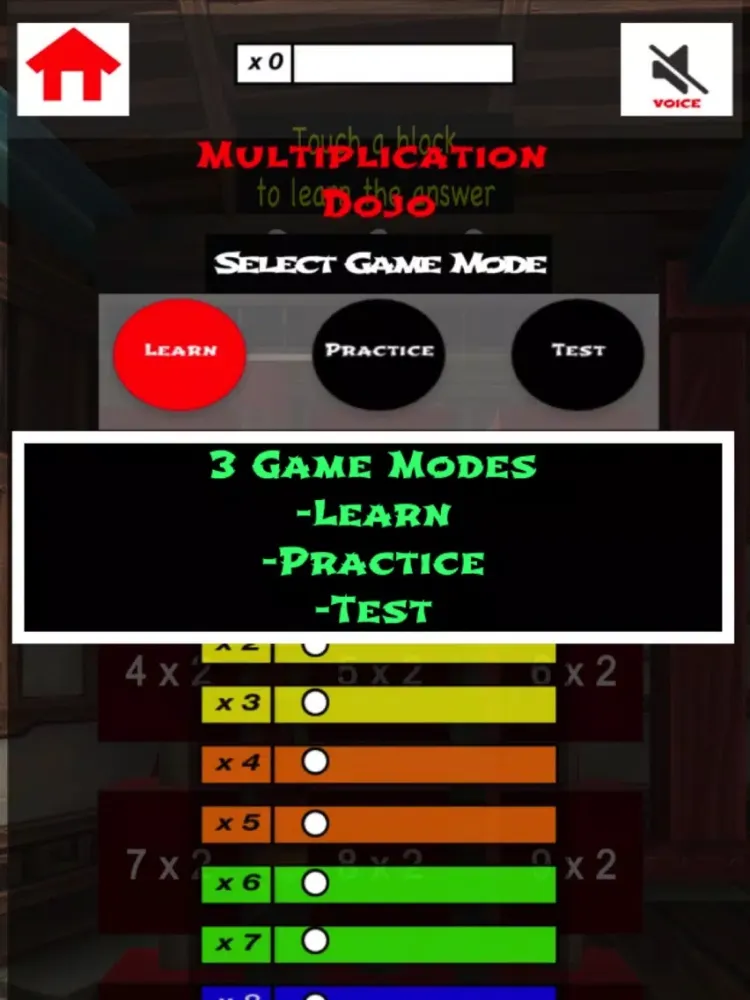 Multiplication Dojo XD iPad  Screenshots