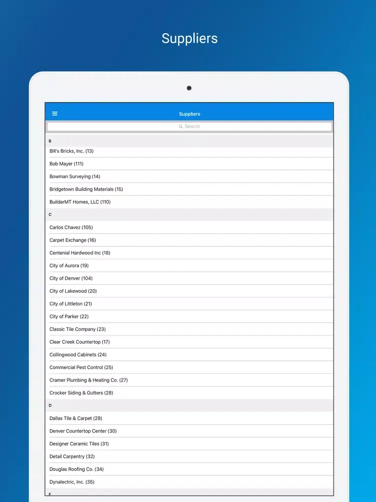 BuilderMT iPad  Screenshots
