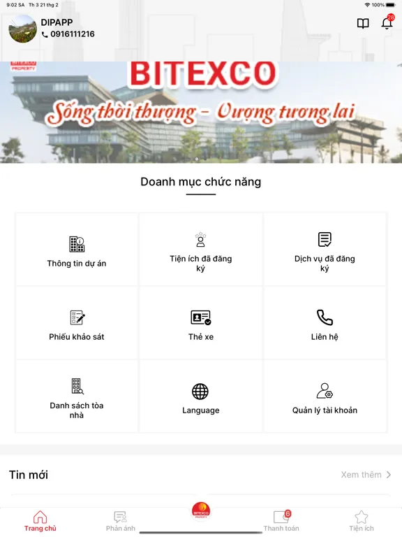 Bitexco property iPad  Screenshots