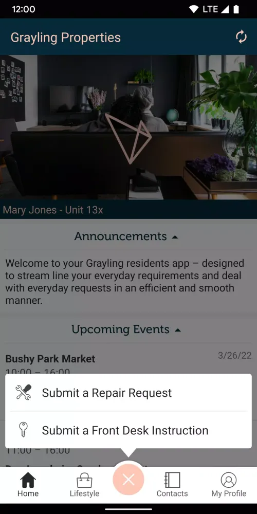 Capturas de pantalla de Grayling Resident App