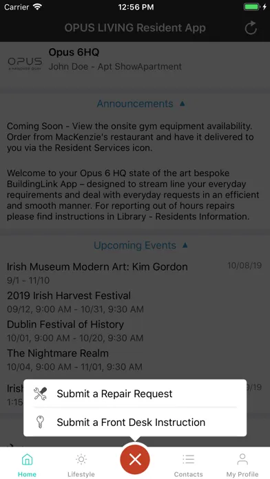 OPUS LIVING Resident App应用截图