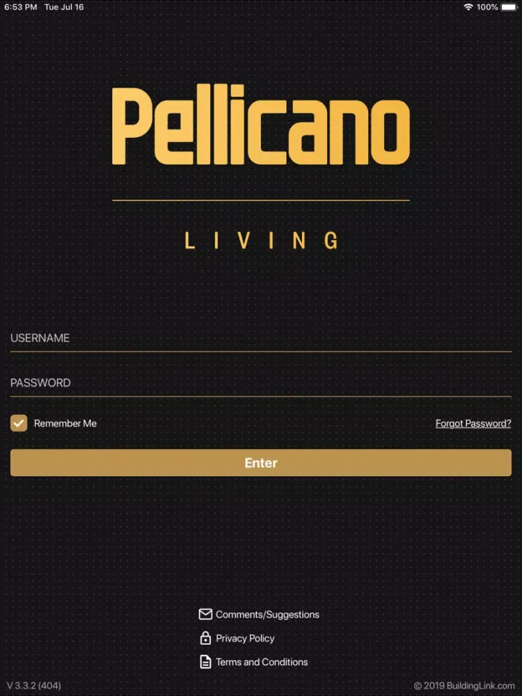 ภาพหน้าจอของ Pellicano Connect iPad 