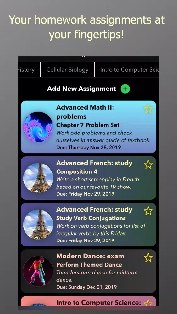 Homework - Assignment Planner স্ক্রিনশট