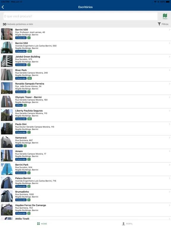 Buildings Mobile iPad  سکرین شاٹس