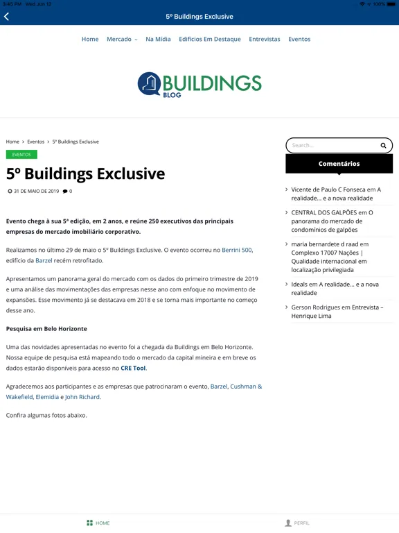 Buildings Mobile iPad  سکرین شاٹس