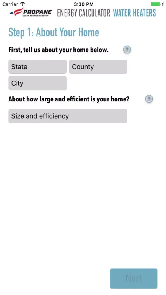Energy Calc Water Heaters Screenshots