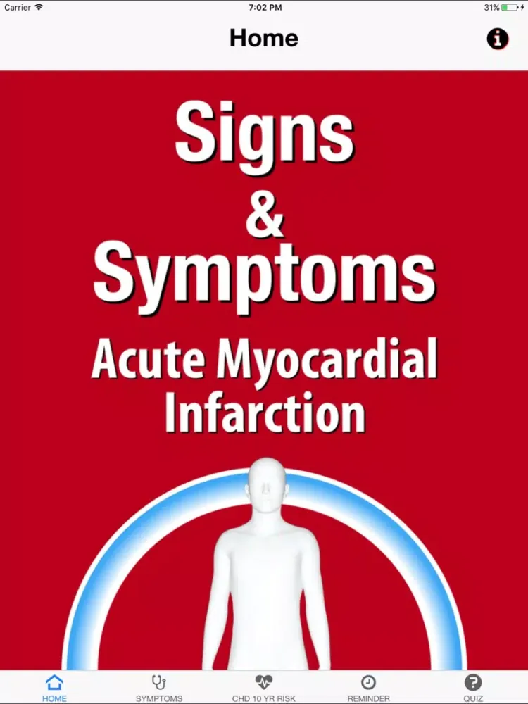 Zrzuty ekranu Signs & Symptoms Acute Myocardial Infarction iPad 