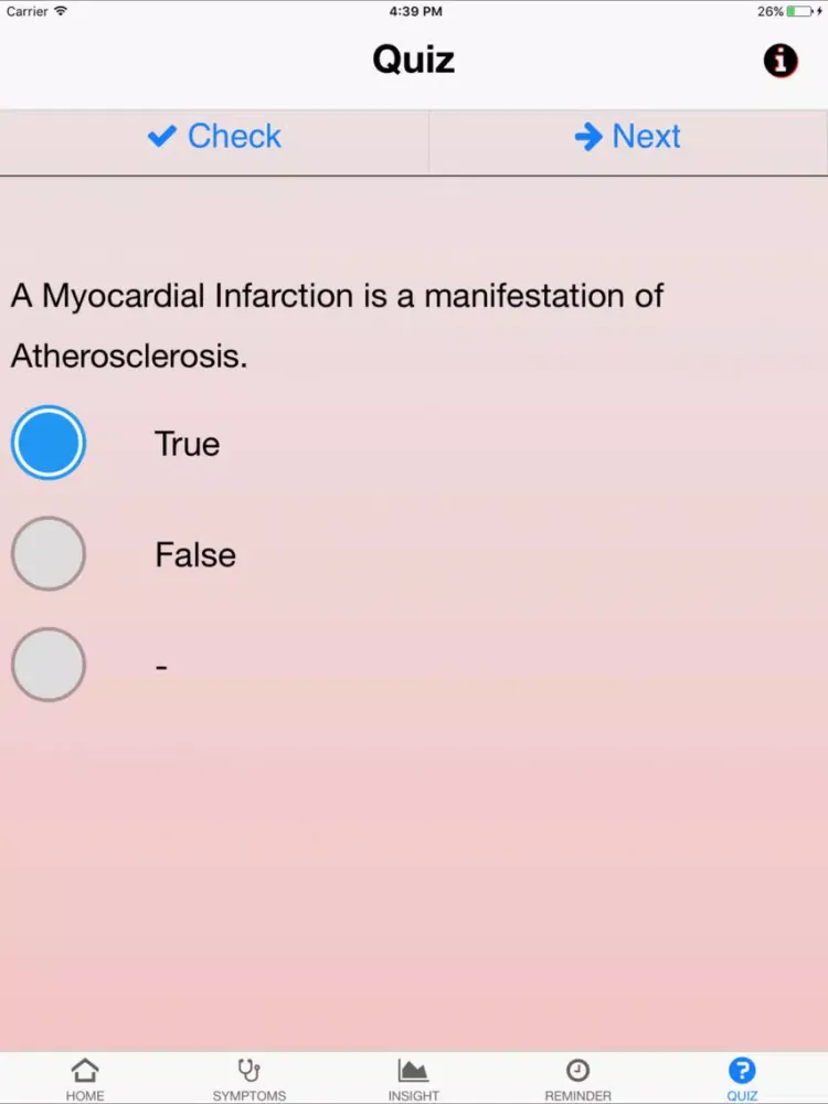 Ảnh chụp màn hình của Signs & Symptoms Atherosclerosis iPad 