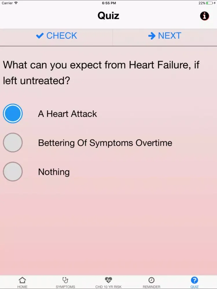 Signs & Symptoms Heart Attack iPad Screenshots