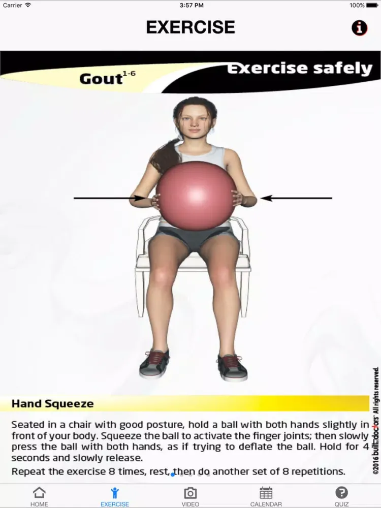 Exercise Gout iPad  Screenshots