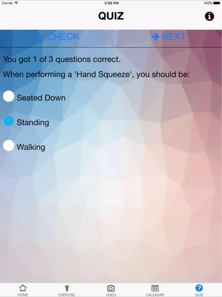 Exercise Gout iPad  Screenshots