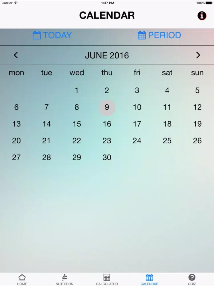 Tangkapan layar Nutrition Anaemia iPad 