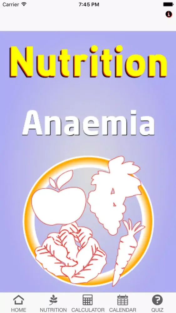 Tangkapan layar Nutrition Anaemia