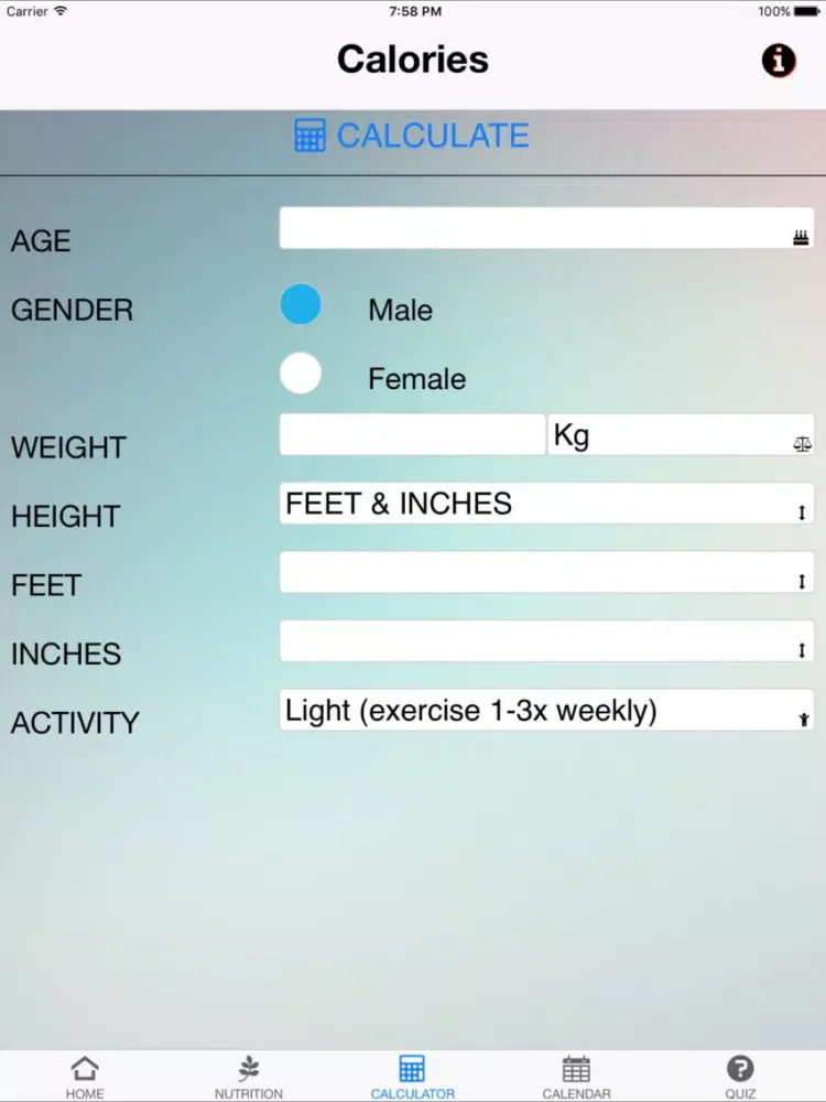 Nutrition Asthma COPD iPad 应用截图