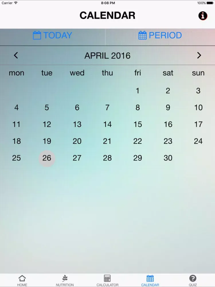Nutrition CVI iPad Screenshots