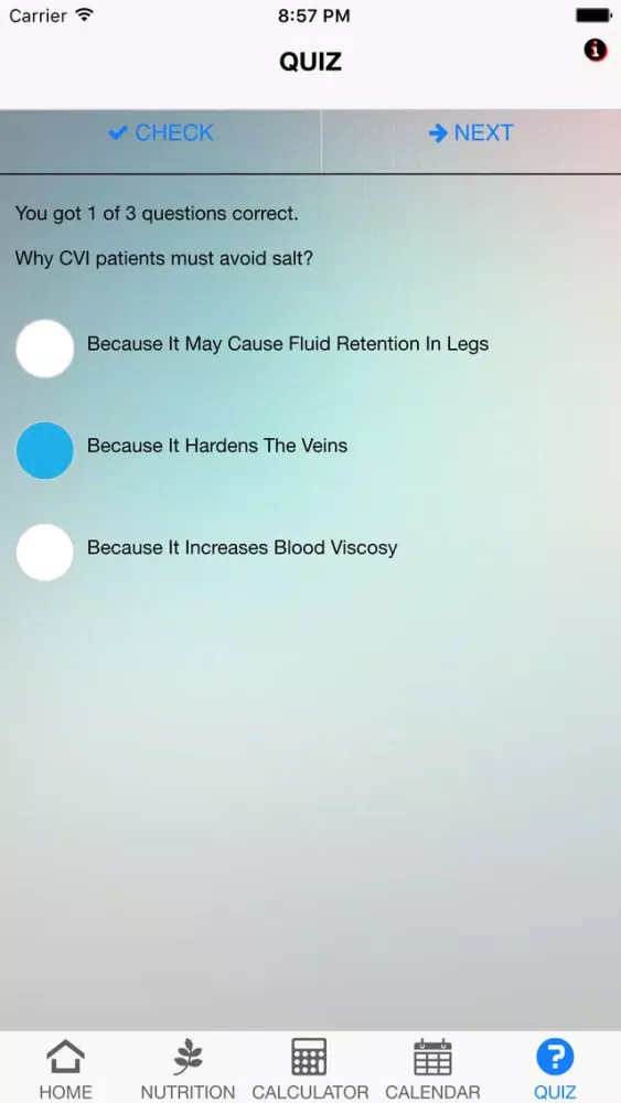 Nutrition CVI Screenshots