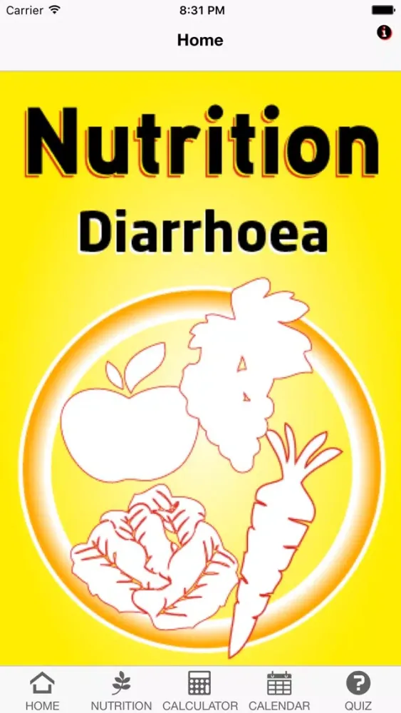 Ảnh chụp màn hình của Nutrition Diarrhoea
