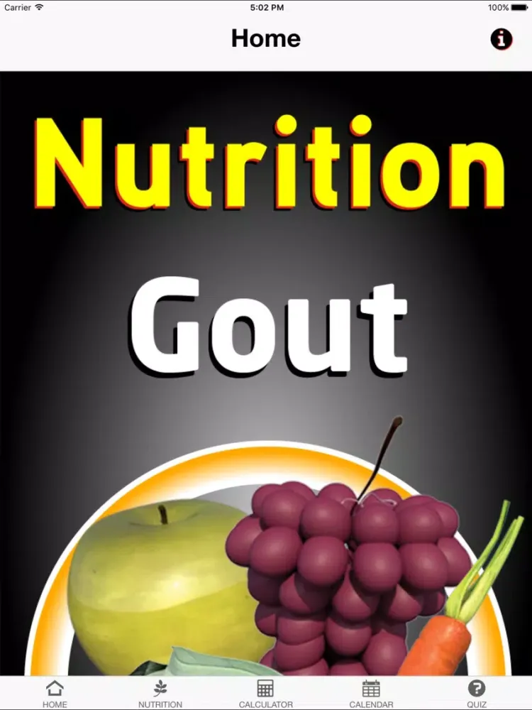 Nutrition Gout iPad  Screenshots