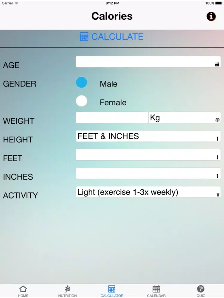 Nutrition Hypertension iPad  Screenshots