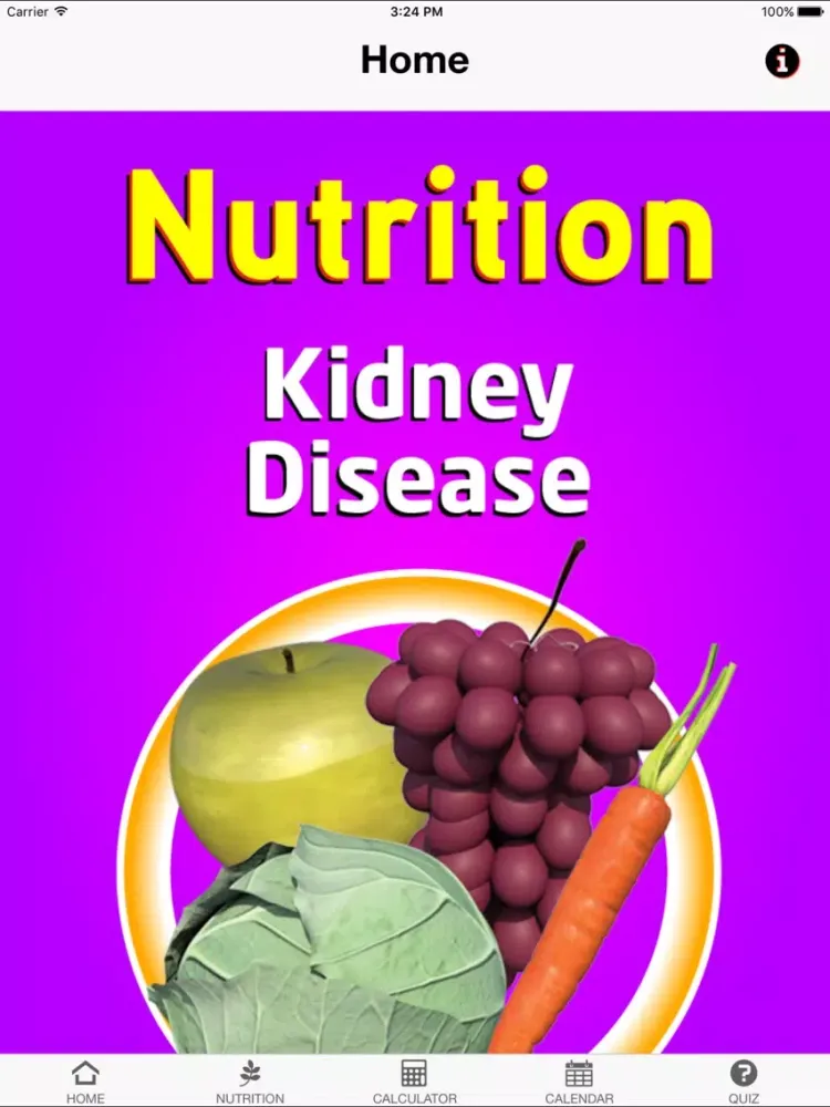 Nutrition Kidney Disease iPad  Screenshots