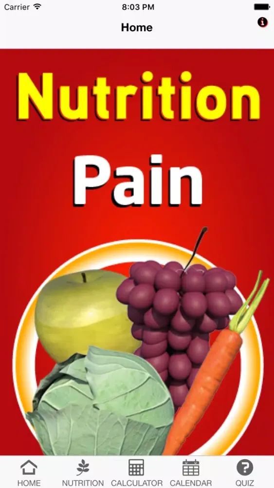 Nutrition Pain Screenshots