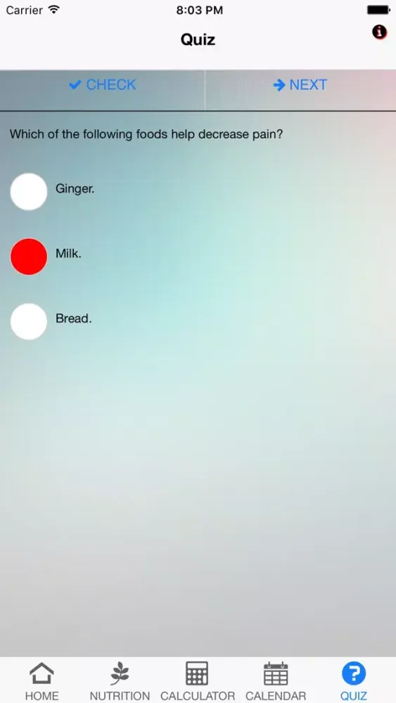 Nutrition Pain Screenshots