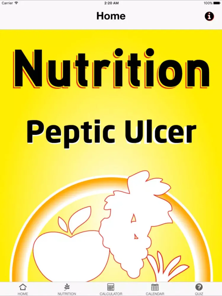 Nutrition Peptic Ulcer iPad  Screenshots