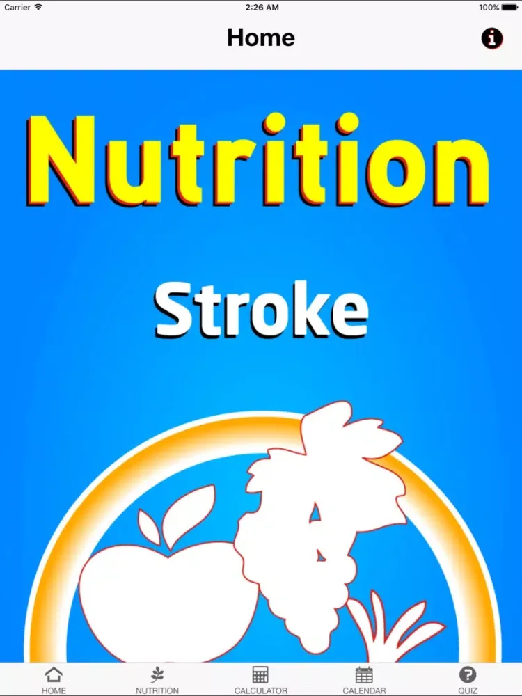 Nutrition Stroke iPad Screenshots