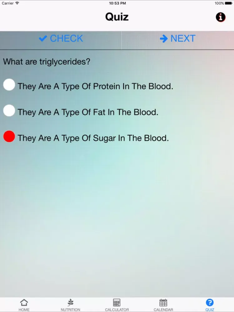 Скриншоты Nutrition Triglycerides iPad 
