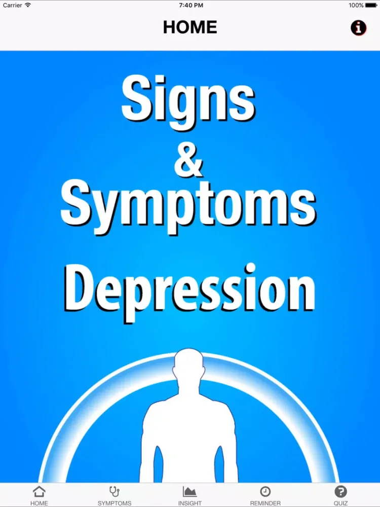 Signs & Symptoms Depression iPad  Ekran Görüntüleri