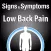 Signs & Symptoms Low Back Pain