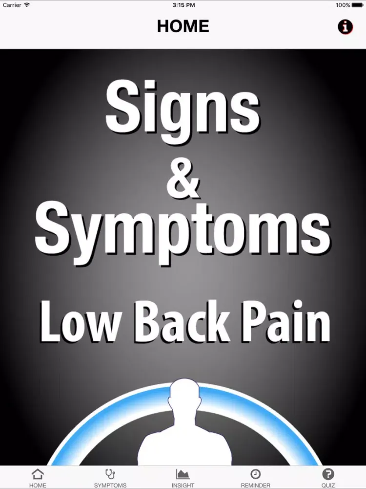 Signs & Symptoms Low Back Pain iPad 应用截图