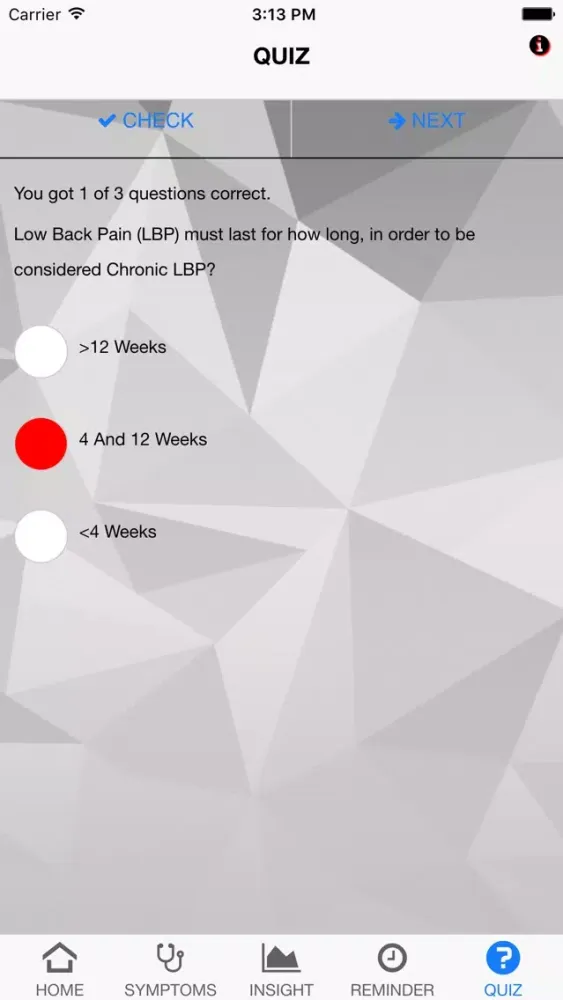 Signs & Symptoms Low Back Pain应用截图