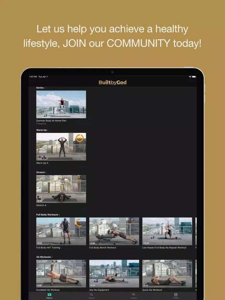 Built By God TV iPad  Screenshots