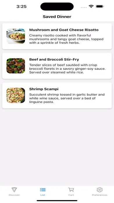 تصاویر Meal Genius App