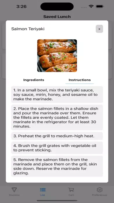 تصاویر Meal Genius App