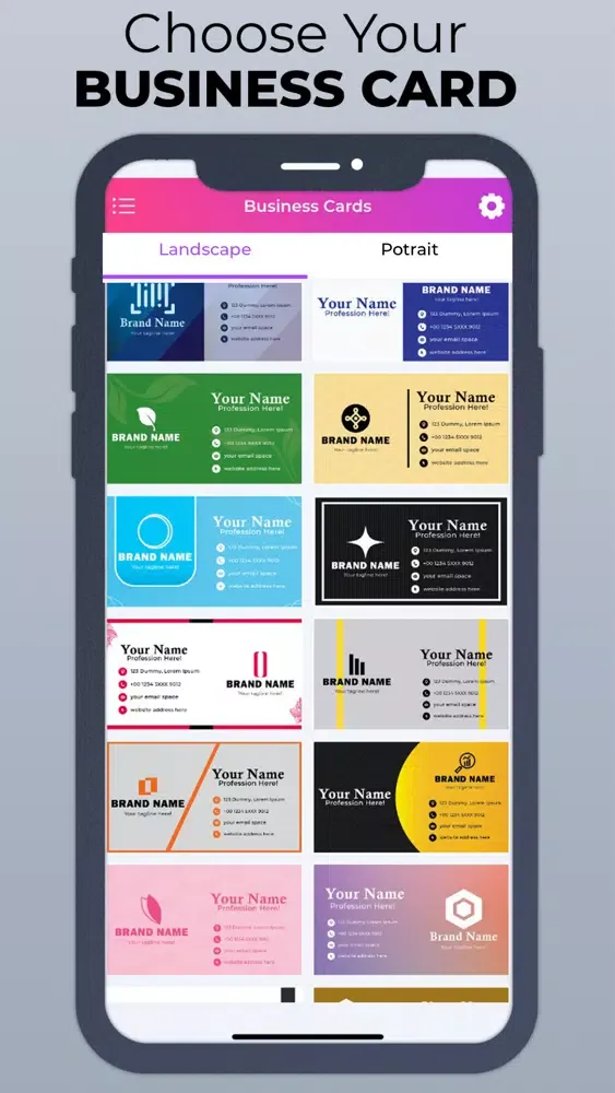 Digital Business Cards Maker应用截图