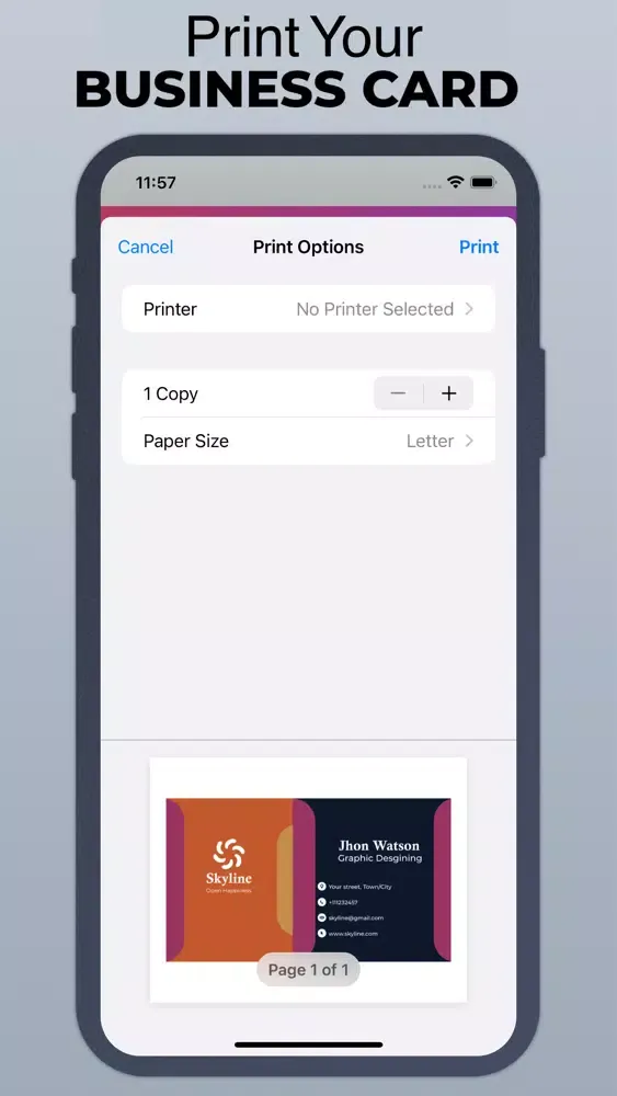 Digital Business Cards Maker应用截图