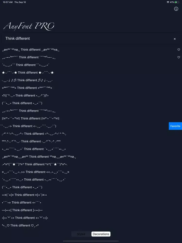 Capturas de pantalla de AnyFont PRO iPad 