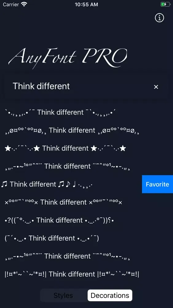 Capturas de pantalla de AnyFont PRO