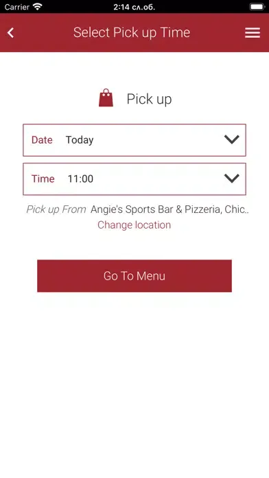 Capturas de tela do Angie's Sports Bar & Pizzeria