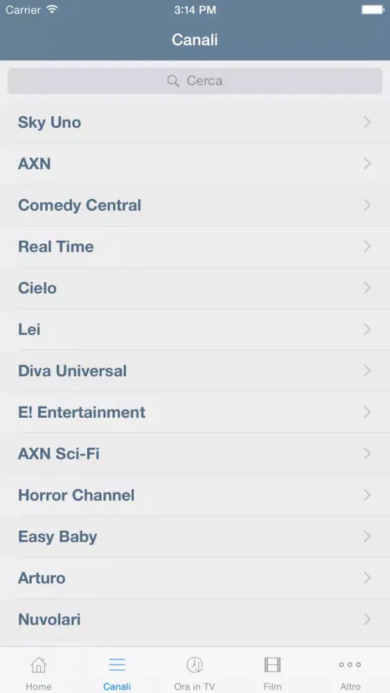 Capturas de pantalla de Televisione Italiana