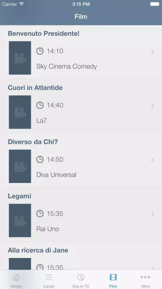 Capturas de pantalla de Televisione Italiana