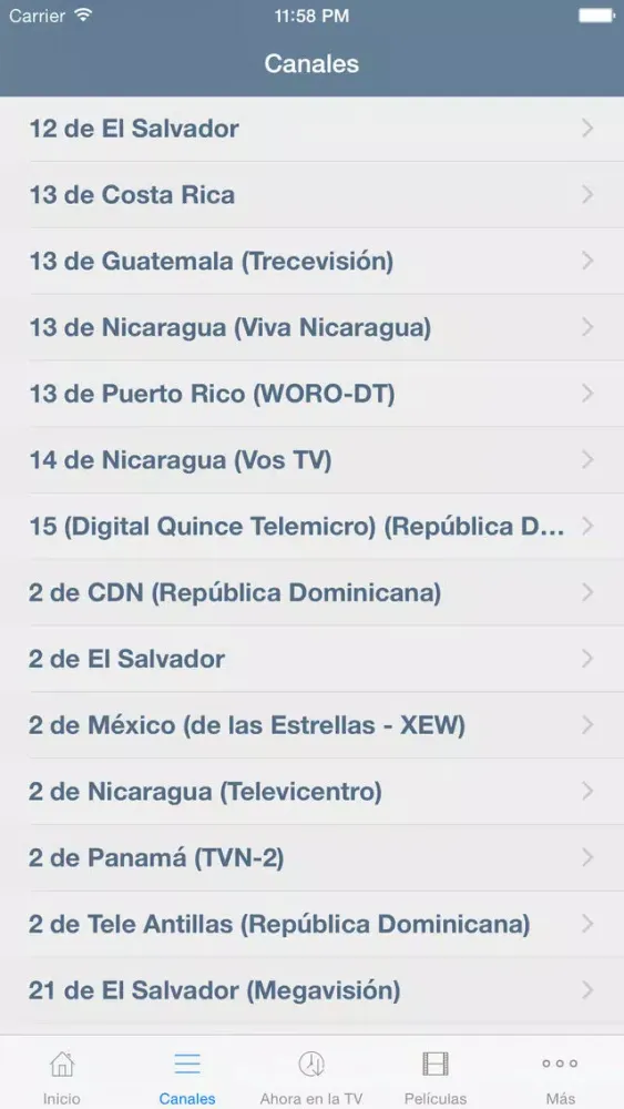 Televisión de El Salvador Guía স্ক্রিনশট