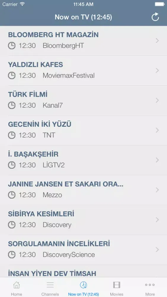 Capturas de pantalla de Türk Televizyon