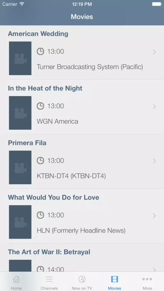 Television for USA (California) スクリーンショット