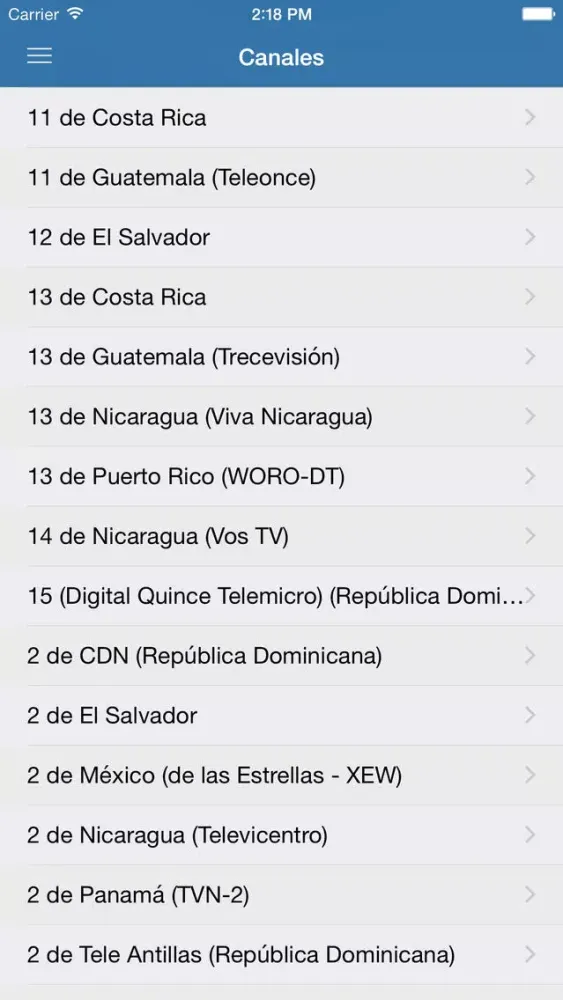 Capturas de tela do Televisión de Costa Rica CR Guía